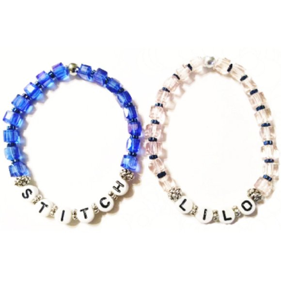 Disney Lilo & Stitch inspired Beaded Bracelet Set - Picture 3 of 6
